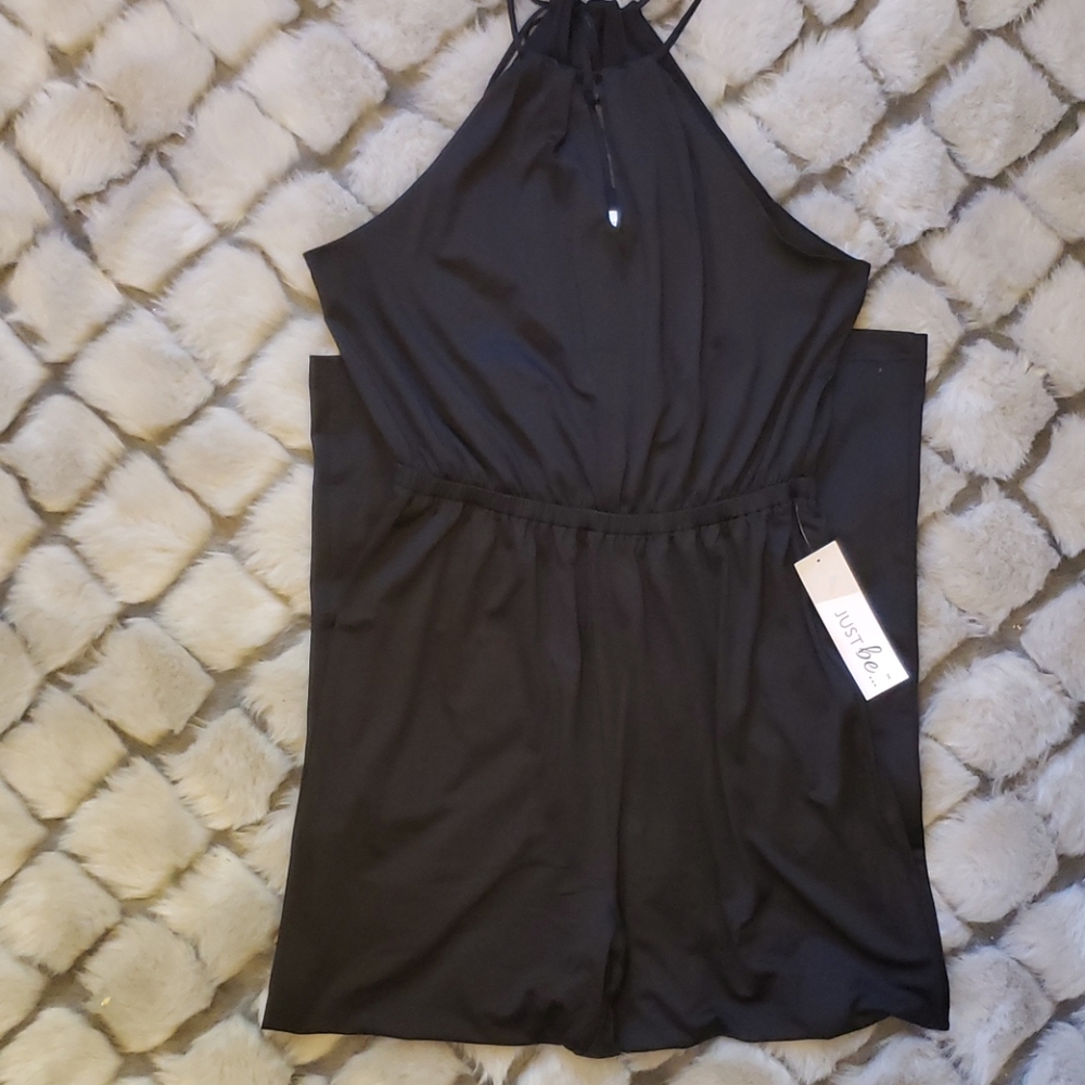 Night out Black pants halter jumper